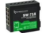 Brainboxes SW-718 Industrial 8-Port Gigabit Ethernet Switch