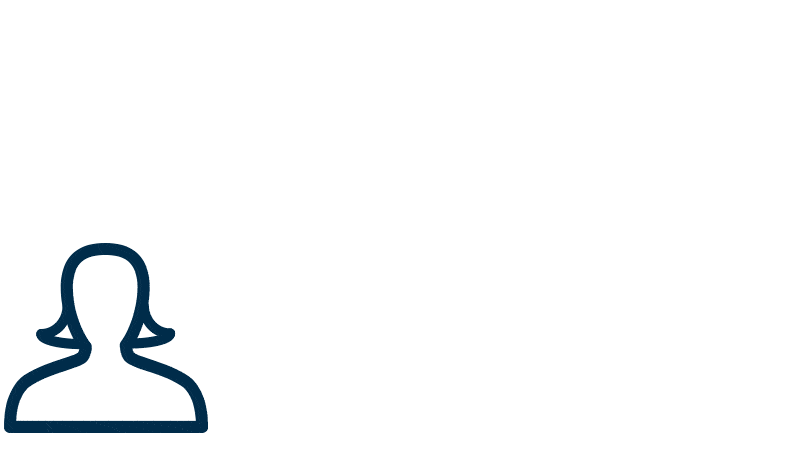 Abbildung: Umrisse von 3 Männern und 2 Frauen