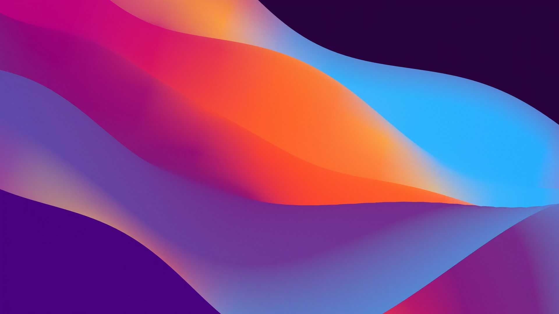 Brightly colered wave graphic