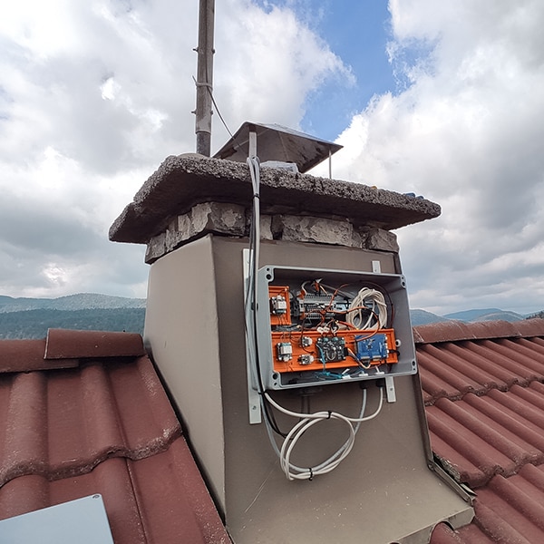 Anemo Embedded test on rooftop