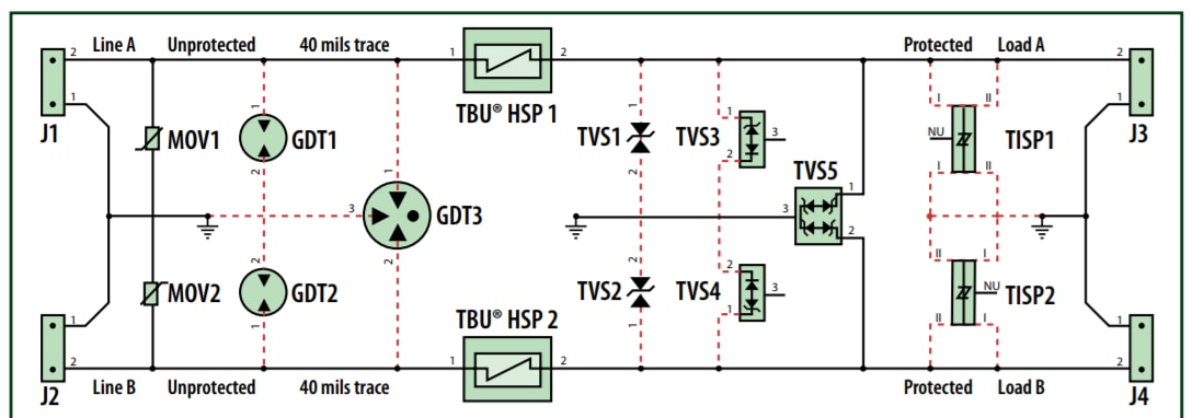 Tabelle - Bourns RS-485EVALBOARD1 und RS-485EVALBOARD2