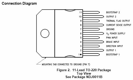 Texas Instruments LMD18200 3A, 55V-Halbbrückentreiber