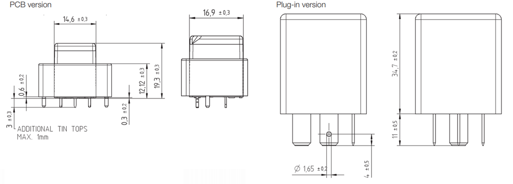 TE Connectivity Mini K HV Vorladungsrelais