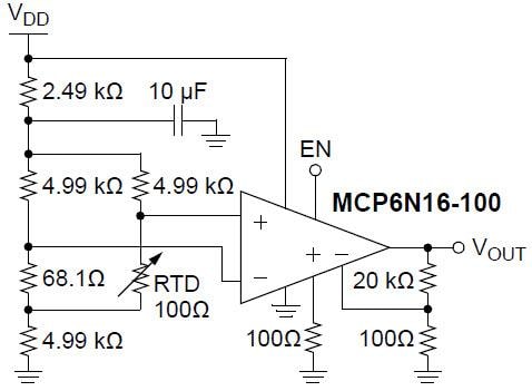 Microchip Technology MCP6N16 Nullpunktdrift-Instrumentierungsverstärker