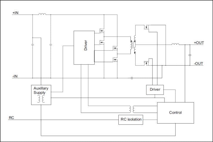 Application Circuit Diagram - CUI Inc Novum® NQB-N DC-DC Converter