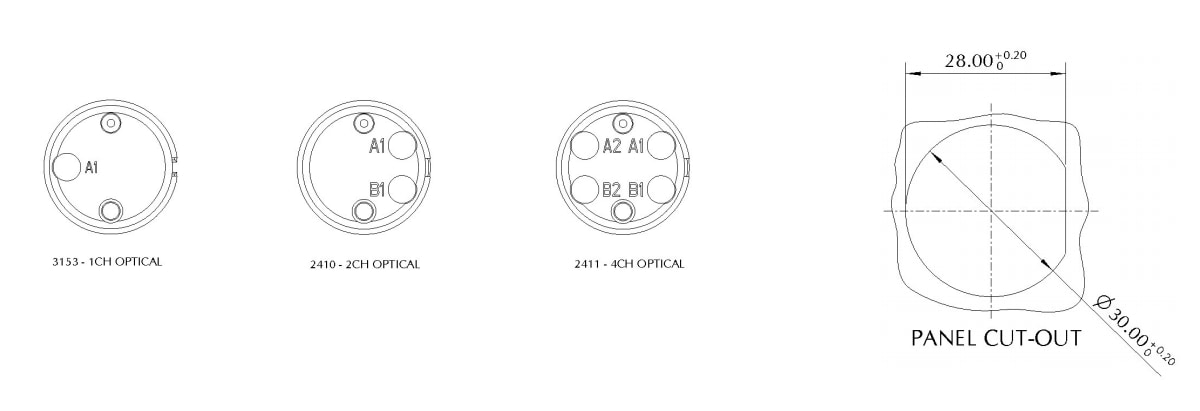 Cinch Mil-Junior MIL-DTL-83526 Fiber Optic Connectors