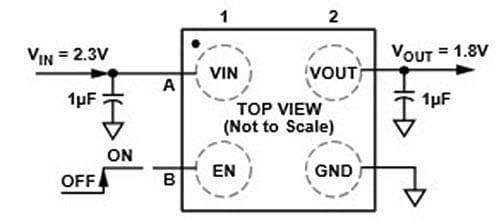 Analog Devices Inc. ADP165 LDO-Regler mit äußerst geringem Ruhestrom