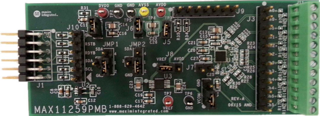Analog Devices / Maxim Integrated MAX11259SYS1 ADC-Testmodulsystem