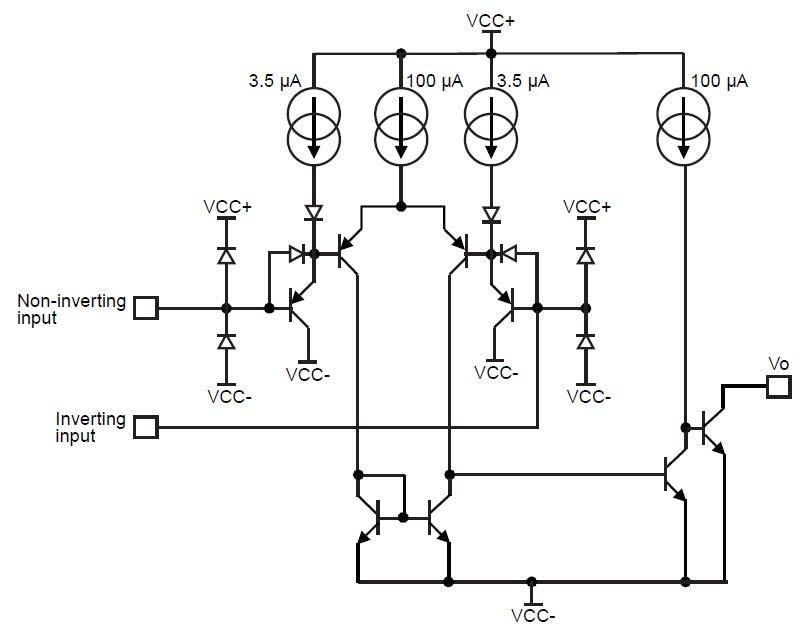Applikations-Schaltungsdiagramm - STMicroelectronics LM2903WH und LM2904WH Komparator und Verstärker