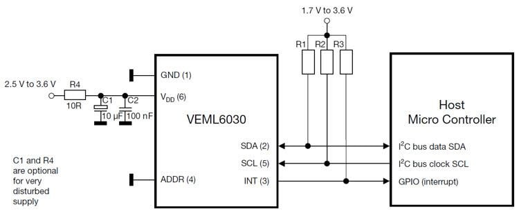 Vishay Semiconductors VEML Hochgenaue Umgebungslichtsensoren