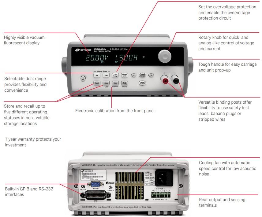 Keysight Technologies E364xA Programmable DC Power Supplies - Europe