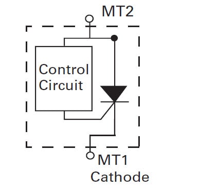 Schaltplan - Littelfuse PLED6N Offener LED-Schutz