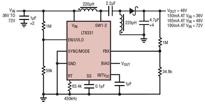 Blockdiagramm - Analog Devices Inc. LT833x Wandler