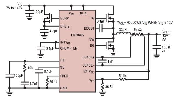 Analog Devices Inc. LTC389x Synchrone DC/DC-Controller