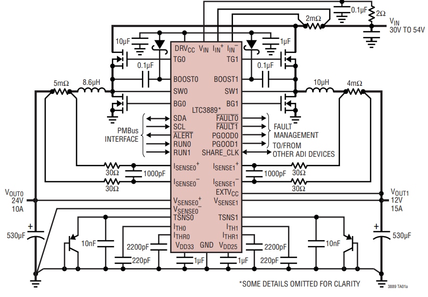 Analog Devices Inc. LTC388x Abwärtsregler