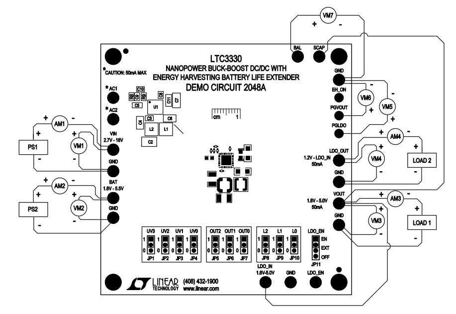 Schaltungsanordnung - Analog Devices Inc. LTC333x Demonstrationsboards