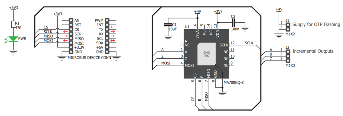 Schaltplan - Mikroe Angle 2 Click (MIKROE-2338)