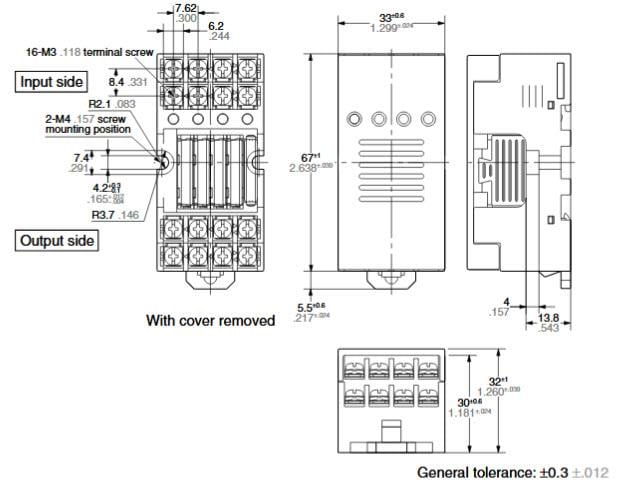 Panasonic Industrial Devices Panasonic RT-3-Baureihe Relaiseinheit mit 4-Punkt-Anschlüssen