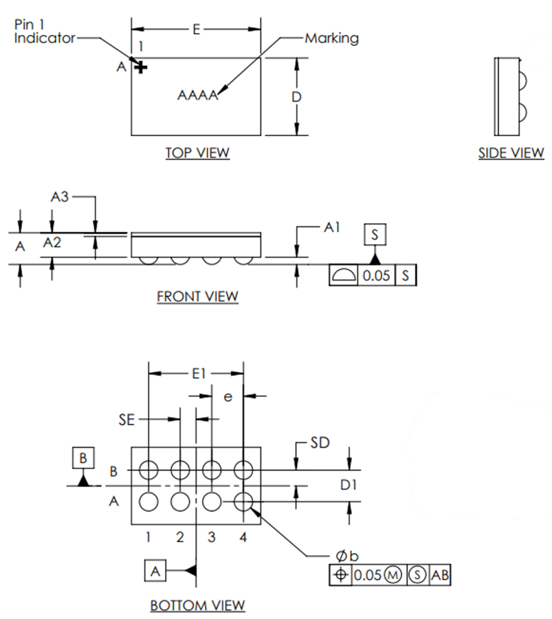 Technische Zeichnung - Analog Devices / Maxim Integrated MAX19777 12-Bit-Analog-Digital-Wandler