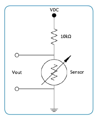 Applikations-Schaltungsdiagramm - Amphenol Advanced Sensors JS8741 Rohrklemmen-Temperatursensoren
