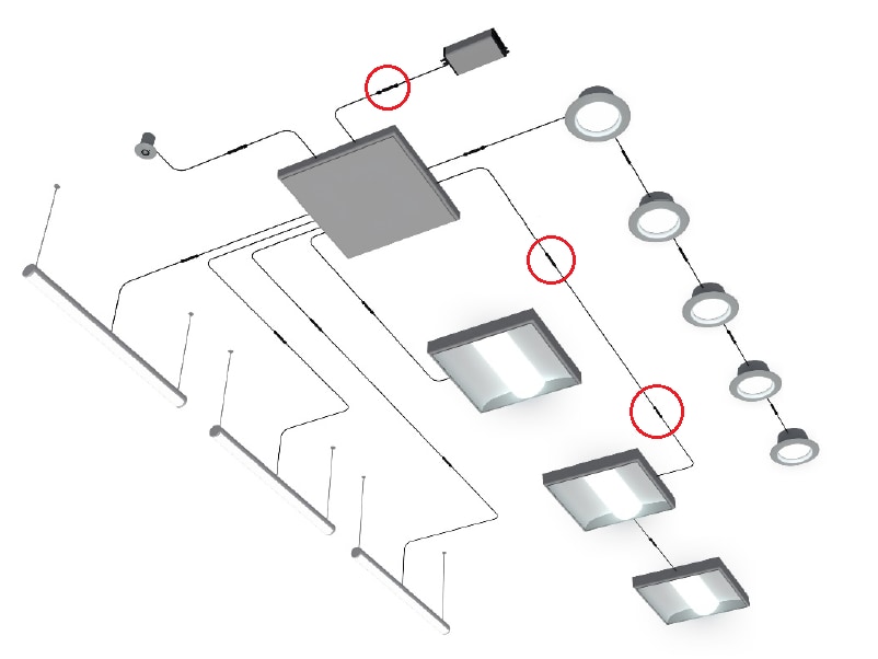 Molex Micro-Fit Umspritzte Zwischenstecker