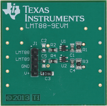 Technische Zeichnung - Texas Instruments LMT8x Evaluierungsmodule