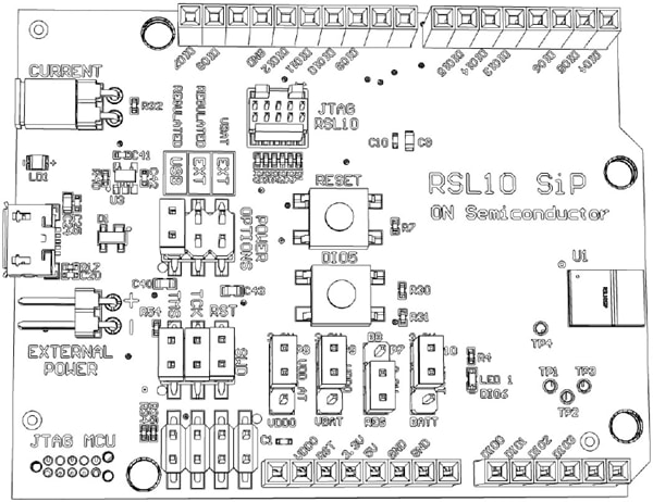 onsemi RSL10 SiP-Evaluierungsboard (RSL10−SIP−001GEVB)