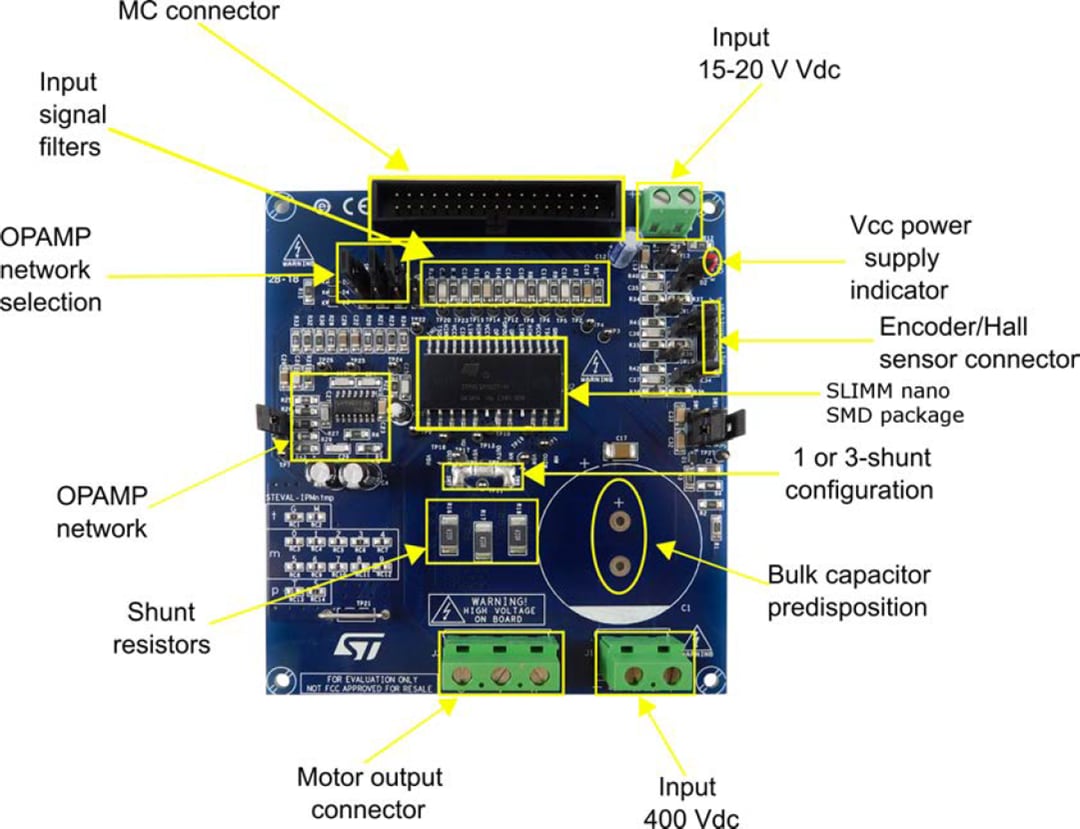 STMicroelectronics STEVAL-IPMnM1S Motorantriebs-Leistungsboard