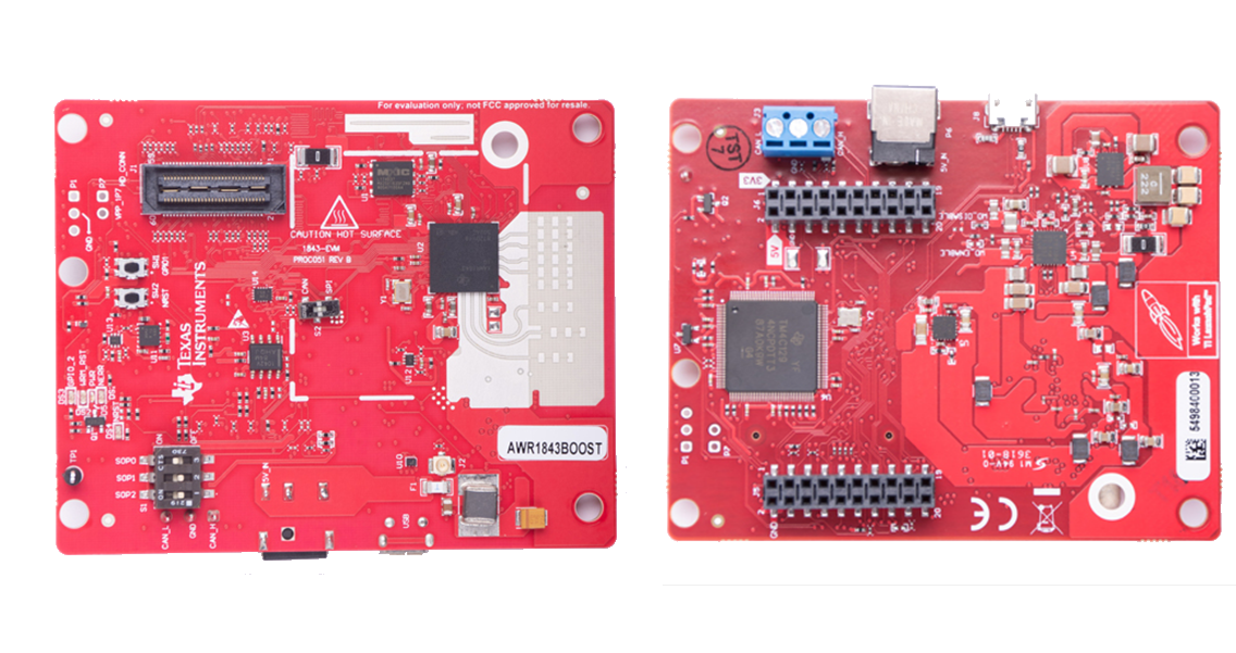Schaltungsanordnung - Texas Instruments AWR1843BOOST Automotive-Evaluierungsmodul