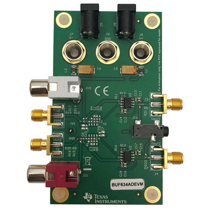 Schaltungsanordnung - Texas Instruments BUF634ADEVM Evaluierungsmodul (EVM)
