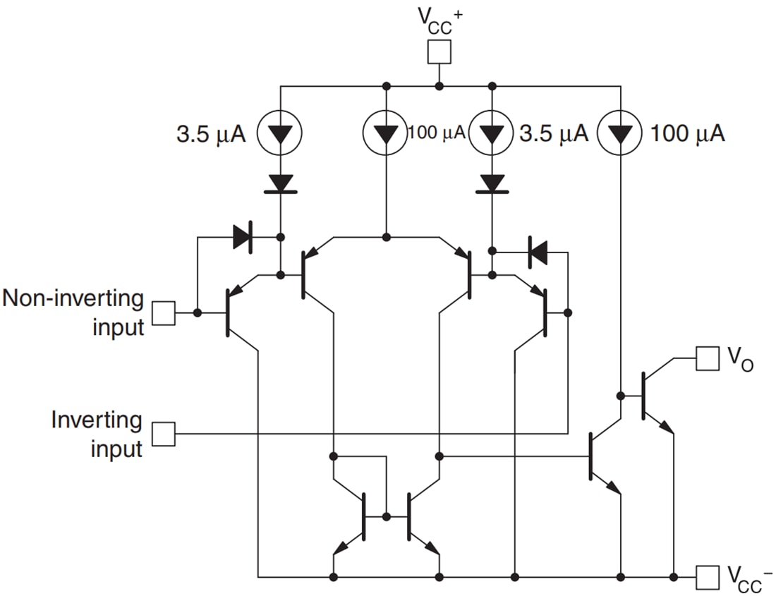 Schaltplan - STMicroelectronics LM2903 Stromsparender Dual-Spannungskomparator
