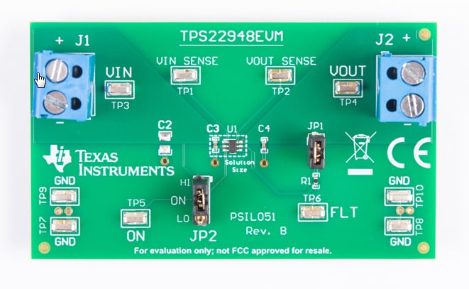 Schaltungsanordnung - Texas Instruments TPS22948EVM Evaluierungsmodul
