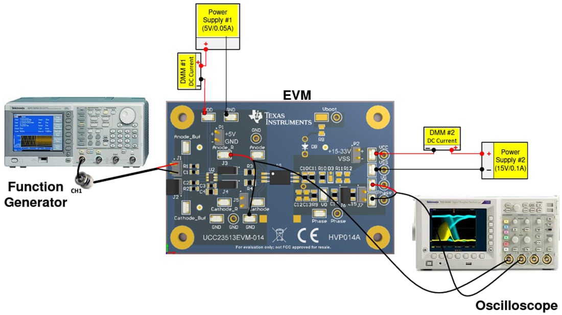 Technische Zeichnung - Texas Instruments UCC23513EVM-014 Gate-Treiber-Evaluierungsmodul