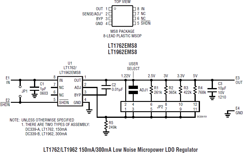 Schaltplan - Analog Devices Inc. DC339A-A und DC339A-B Demonstrationsschaltungsboards