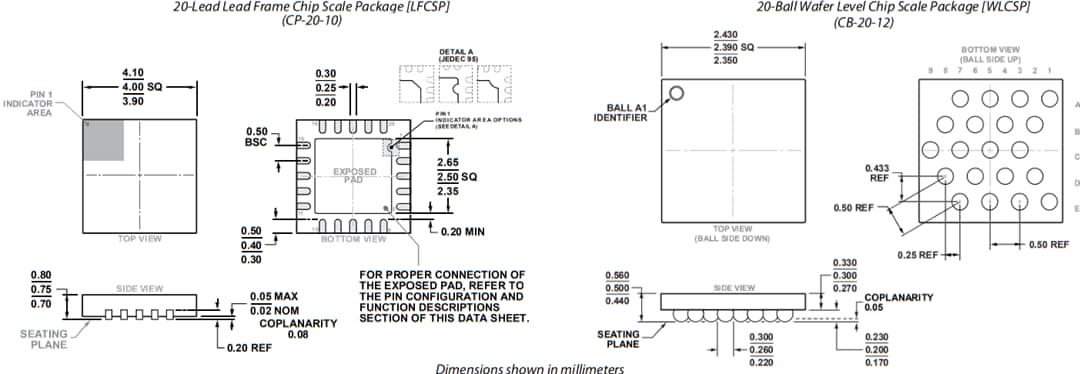 Technische Zeichnung - Analog Devices Inc. AD7682 und AD7689 16-Bit-Pulsar-ADCs mit 250 kS/s
