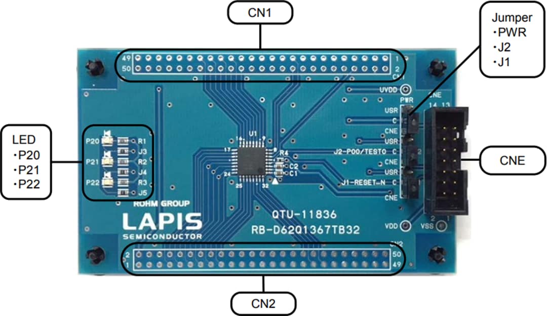 Block Diagram - ROHM Semiconductor ML62Q1367 Reference Board