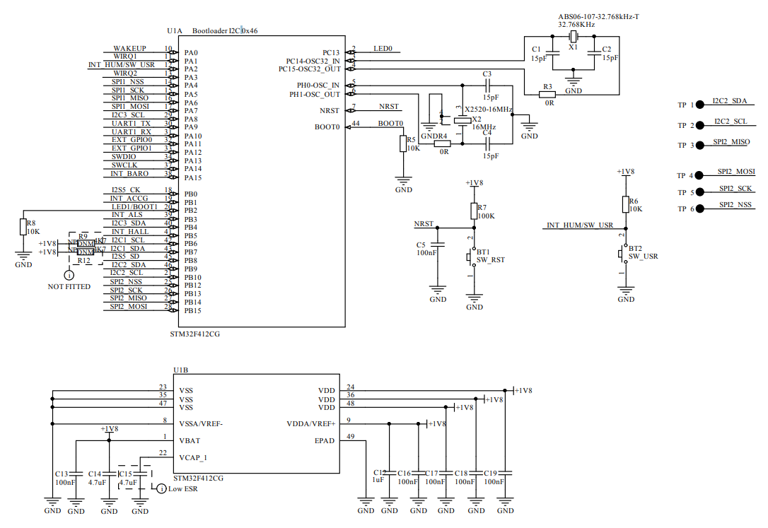 Schaltplan - STMicroelectronics STEVAL-MKI187V1 ArgonKey Mezzanine-Board