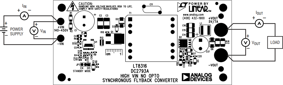Technische Zeichnung - Analog Devices Inc. DC2793A Demonstrations-Leiterplatte