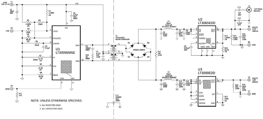 Schaltplan - Analog Devices Inc. DC2049A Demonstrationsboard