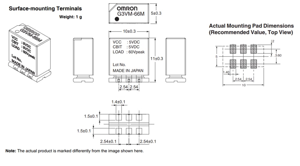 Omron Electronics G3VM-26M MOSFET-Relais