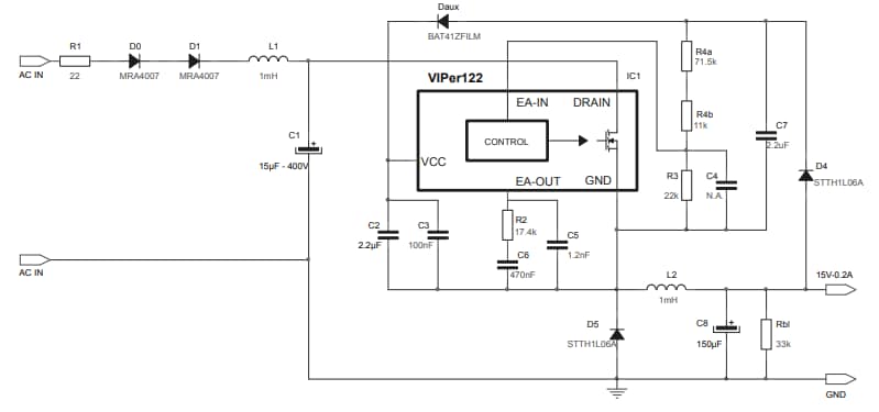 Schaltplan - STMicroelectronics STEVAL-VP12201B Evaluierungsboard