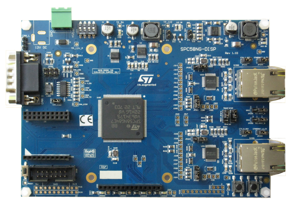 Schaltungsanordnung - STMicroelectronics SPC58NG-DISP Discovery+-Board
