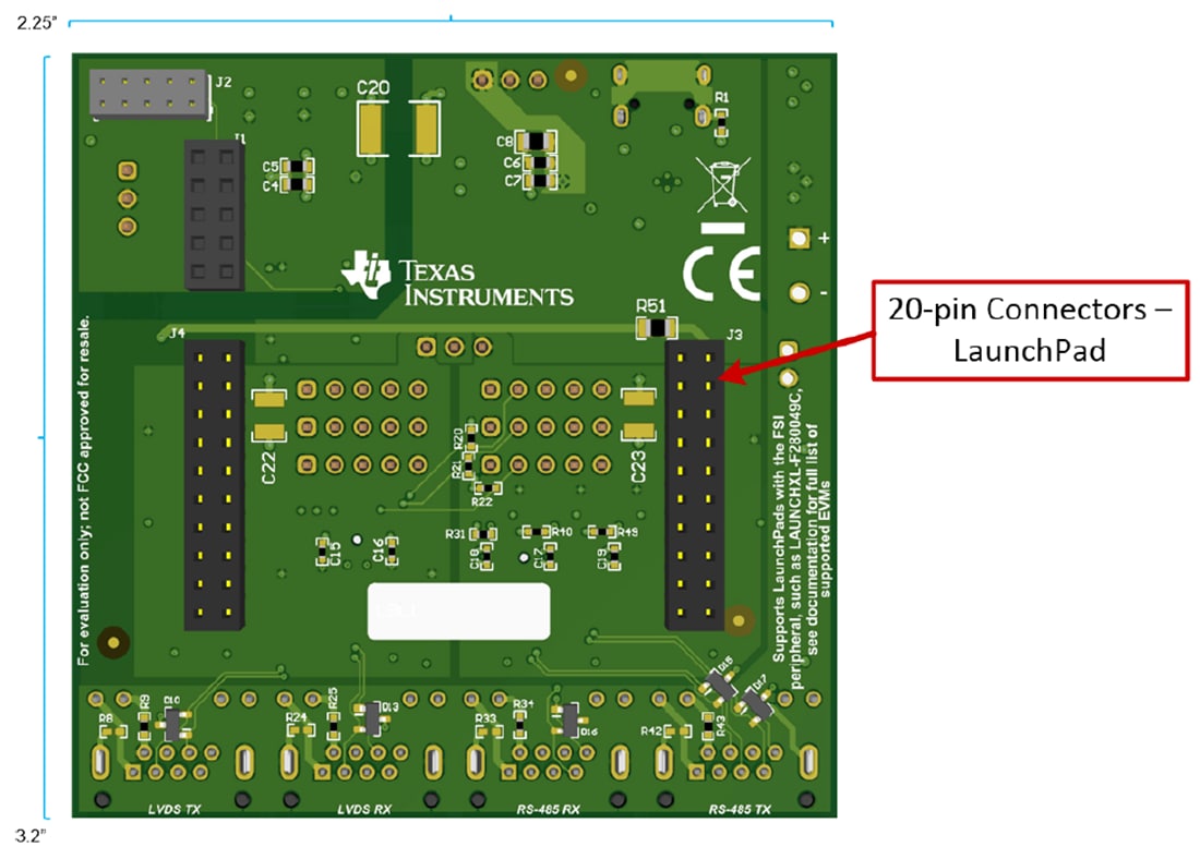 Tabelle - Texas Instruments TMDSFSIADAPEVM FSI-Adapterboard