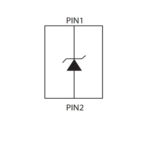 Blockdiagramm - Littelfuse SC11xx Diskrete unidirektionale TVS-Dioden