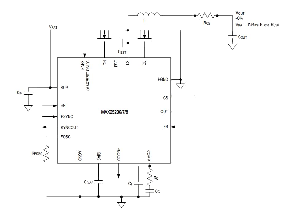 Blockdiagramm - Analog Devices Inc. MAX25206/MAX25207/MAX25208 Automotive-Controller