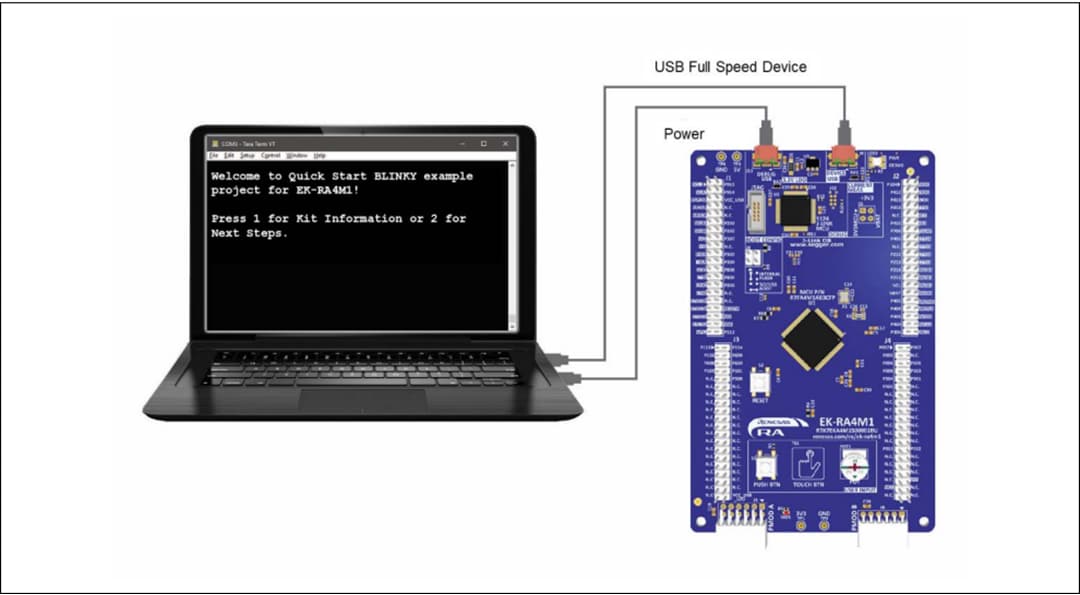 Renesas Electronics EK-RA4M1 Evaluierungskit für die RA4M1 MCU-Gruppe