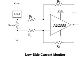 Applikations-Schaltungsdiagramm - Diodes Incorporated AS2333S-13 Dualer CMOS-Operationsverstärker
