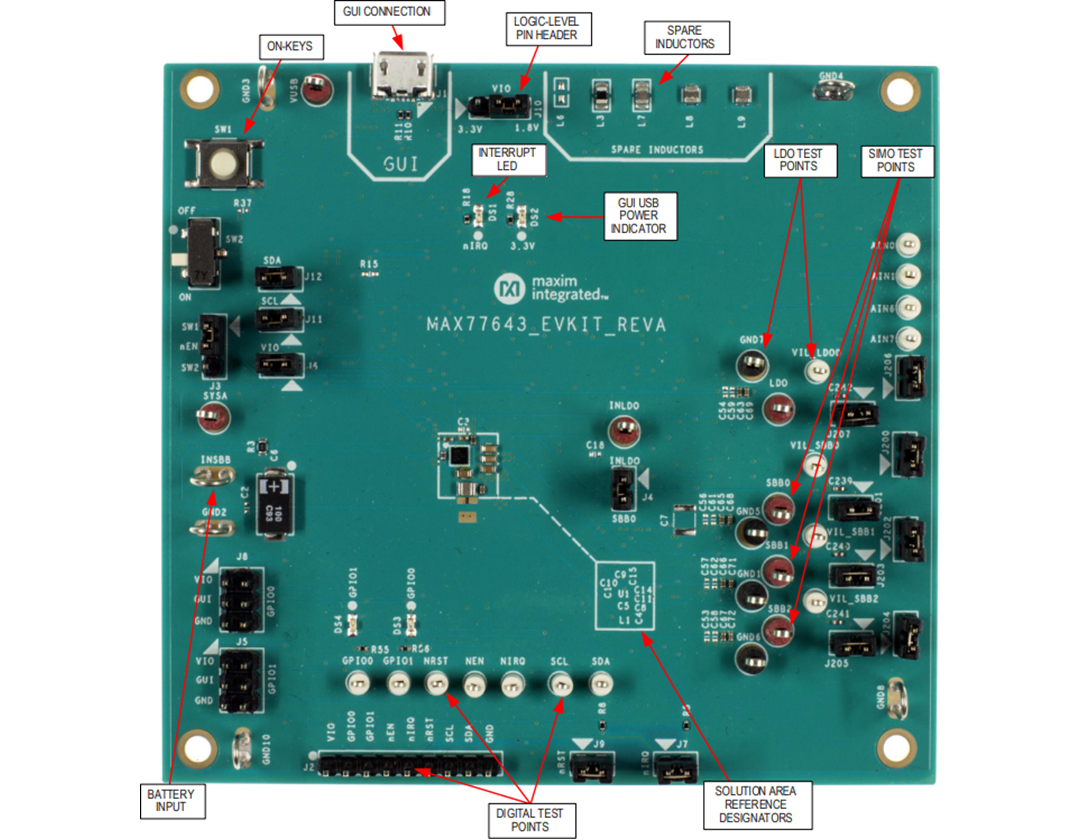 Analog Devices Inc. MAX77643EVKIT Evaluierungskit