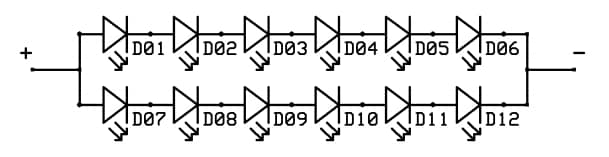 Schematic - New Energy Luminus UV-C Linear LED Modules
