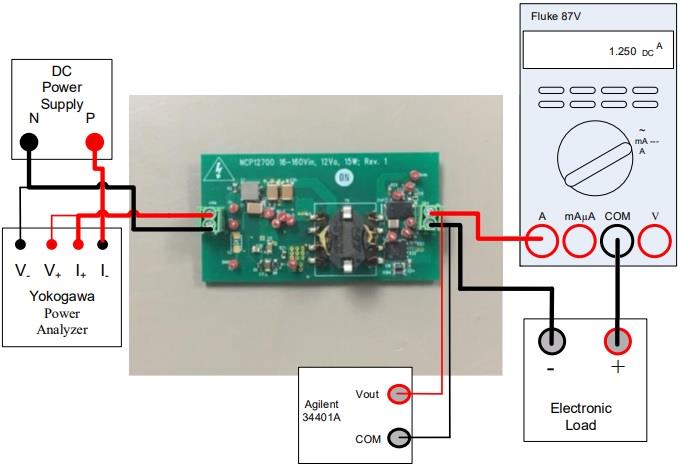 Applikations-Schaltungsdiagramm - onsemi NCP12700 Evaluierungsboards